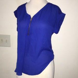 Royal blue blouse